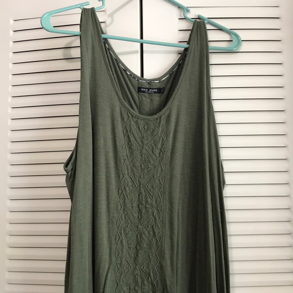 Army green tanktop